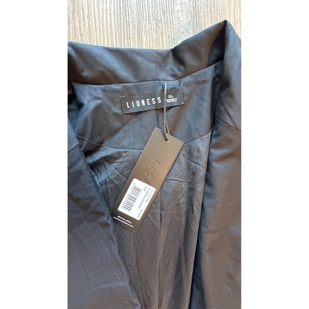 Lioness Olympia Blazer Dress Noir Black Oversized Single Button XL AU14 NWT - Picture 2 of 8